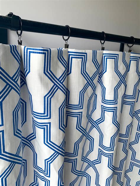 Scott Living Curtains Royal Blue Curtains 2 Curtain Panels - Etsy