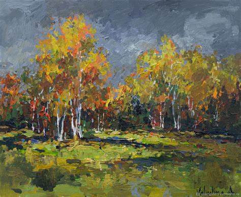 Autumn Forest Edge - Original landscape painting – купить на Ярмарке Мастеров – H40AJCOM ...