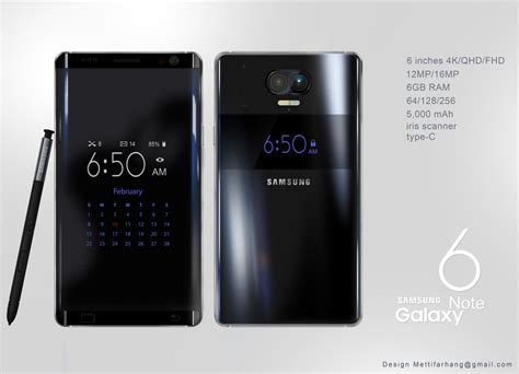 Samsung Galaxy Note 6 Gets Really Curvy in This Dual Camera Concept - Concept Phones