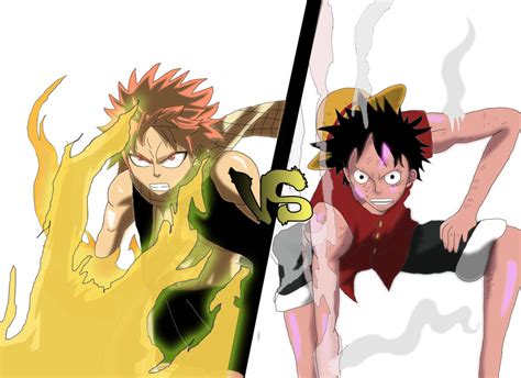 Natsu vs Luffy by HideakiIV on DeviantArt