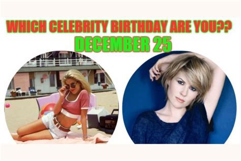 December 25: Which celebrity birthday are you?