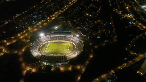 Brazil, JUL 2019 - Aerial view of Santa Cruz Botafogo Stadium at night. 7720193 Stock Photo at ...