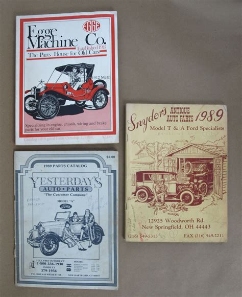 Vintage 1988 1989 Antique Auto Parts Catalogs - Etsy