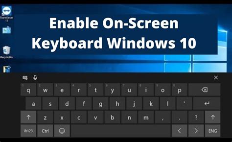 Windows 10 On Screen Keyboard