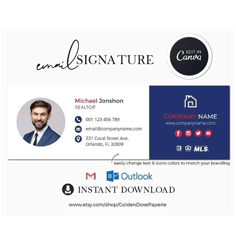 "Email Signature Template specially designed for Real Estate Agents to keep the… | Email ...