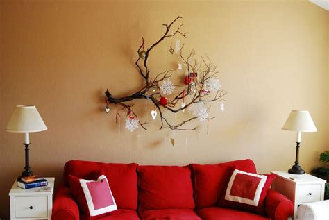 Unique DIY Decorative Branch For Christmas Living Room Wall Decor ...