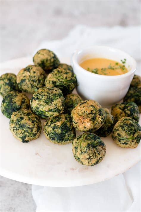 Spinach Balls Recipe with Mustard Dipping Sauce | Recipe | Mustard dipping sauce, Spinach balls ...