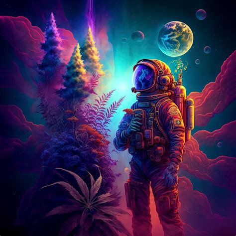 Trippy Astronaut Art