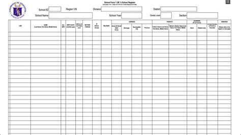 DOWNLOAD: Modified School Form 1 (SF1) - School Register (Excel & PDF) - TeacherPH