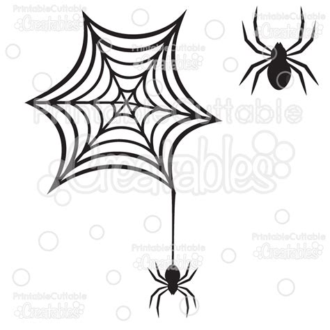 Creepy Spiderweb Spider FREE SVG Cutting File & Clipart