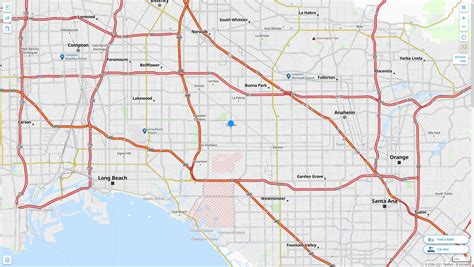 Cypress California Map and Cypress California Satellite Image