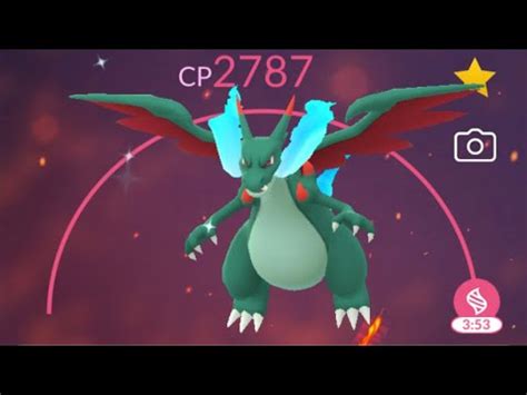 Pokémon Go SHINY CHARIZARD X MEGA EVO Evolution - YouTube