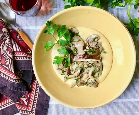 Goat Cheese Polenta with Mushrooms | The Good Eats Company