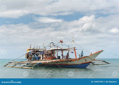 Classic Philippine Fishing Boat On The Background Of The Sea Landscape ...