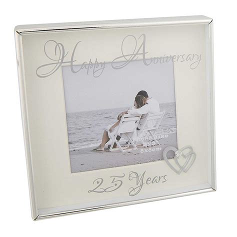 Happy Anniversary 25 years Photo Frame 3" x 3"