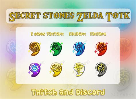 Badges SECRET STONES / Totk / Zelda / Tears of the Kingdom / Twitch ...