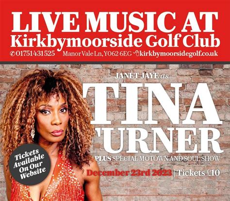 Janet Jaye as Tina Turner, plus Motown and Soul show, Kirkbymoorside ...