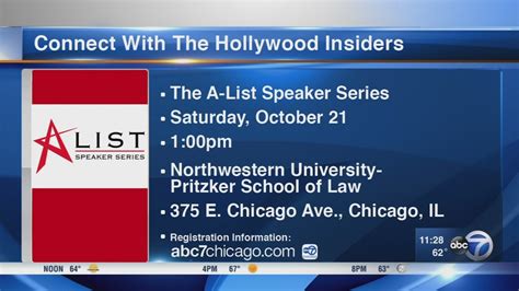 Connect with Hollywood insiders during A-List Speaker Series - ABC7 Chicago