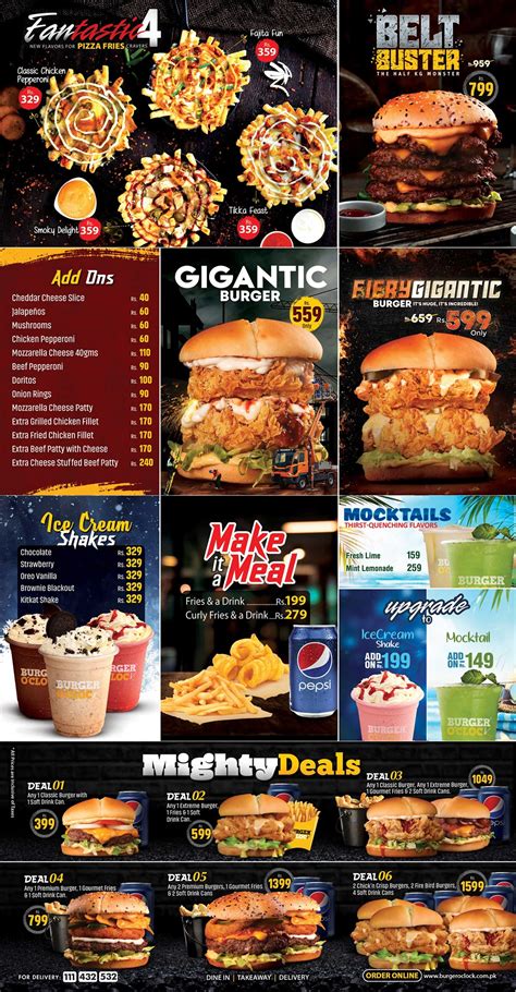 Burger O' Clock Karachi Menu & Deals