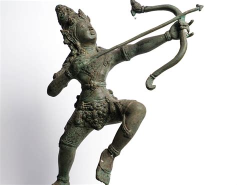 Arjuna Statue 14 Inch / 35 Cm Hindu God Mahadev Bronze - Etsy