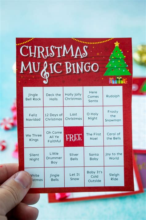 Free Printable Christmas Music Bingo Cards - Play Party Plan