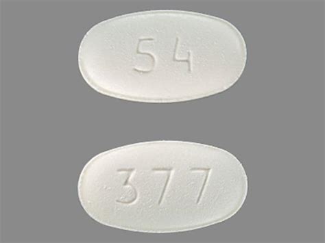 54 377 Pill White Oval 4mm - Pill Identifier