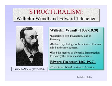 (PDF) STRUCTURALISM: Wilhelm Wundt and Edward Titchener | Rhona ...