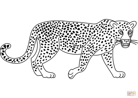 Leopard Outline Clipart