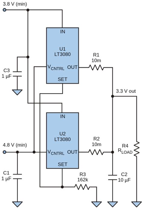 Although this circuit illustrates how copper PCB traces can be used as ballast resistors for the ...