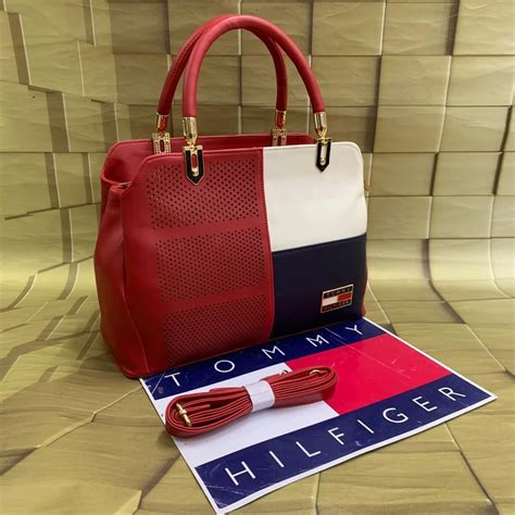 Handbags Pu Leather Tommy Hilfiger Bag, For Office, Size: H-9inch W ...