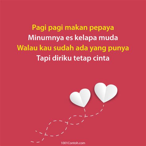 50 Pantun Cinta Lucu, Romantis dan Gombal - 1001 Contoh