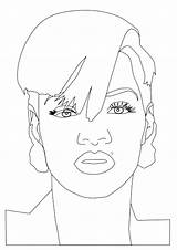 Rihanna Coloring Pages sketch template