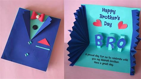 Easy and Beautiful Card For Brother's Day | Birthday Greeting Card For Brother/Father | Tuxedo ...