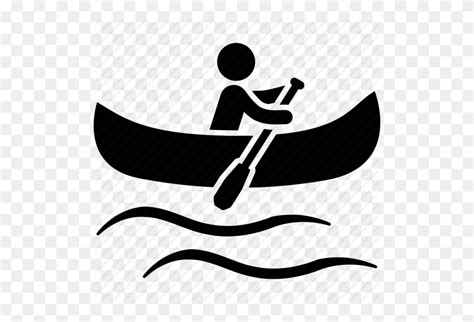 Canoe Clip Art Black And White - Canoe Clipart Black And White ...