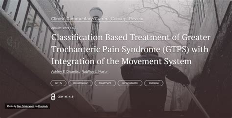 Classification Based Treatment of Greater Trochanteric Pain Syndrome ...