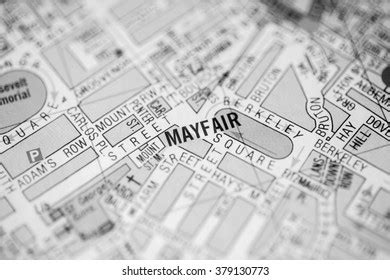 Mayfair London Uk Map Stock Photo (Edit Now) 379130773