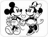 Mickey And Minnie Coloring Page sketch template