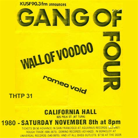 Stream Gang of Four - Damaged Goods 11/8/80 San Francisco, CA ...