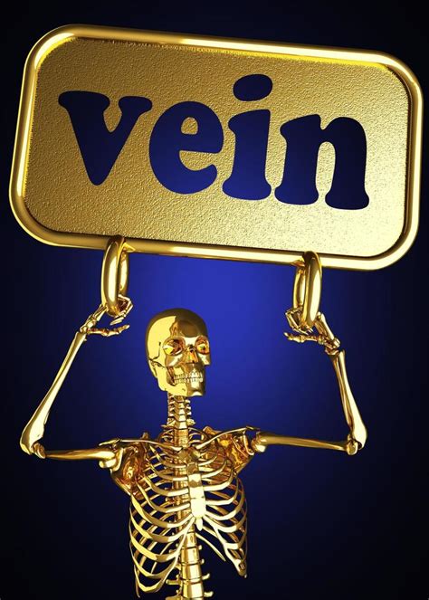 vein word and golden skeleton 6353790 Stock Photo at Vecteezy