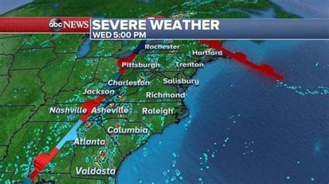 Much of East Coast under flood watch as wet, stormy pattern threatens region - ABC News