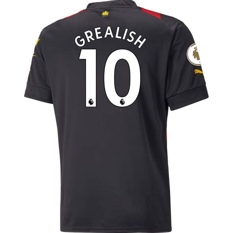 Men's Replica Puma Grealish Manchester City Away Jersey 22/23 | SOCCER.COM | Manchester city ...