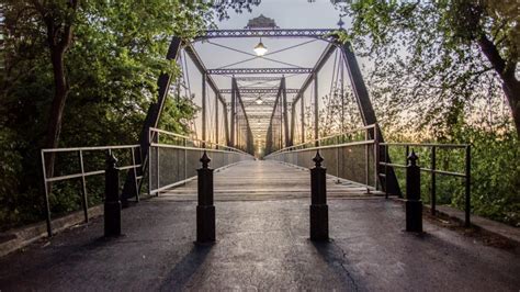 Historic Texas Bridge | Faust Street Bridge (New Braunfels, TX) - YouTube