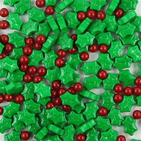 Holly & Berries Candy Shapes - 78-232028 | Country Kitchen SweetArt