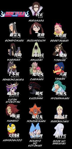 All Bleach captains, zanpakuto names, shikai form, and spirit forms - Zanpakutō Fan club!! video ...