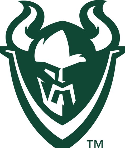 the logo for mtsu's football team, which is green and white with horns on