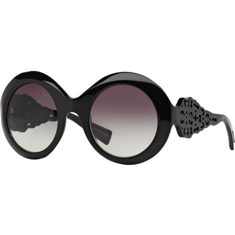 Dolce & Gabbana DG4265 Round Embellished Sunglasses, Black | Round ...