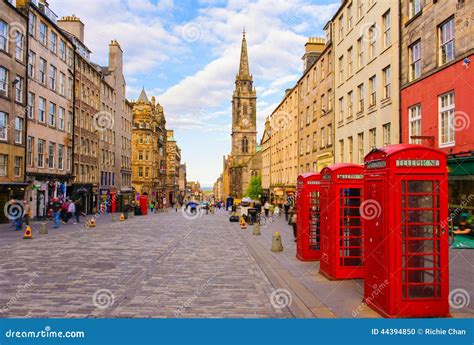 Street View of Edinburgh, Scotland, UK Stock Photo - Image of edinburgh ...