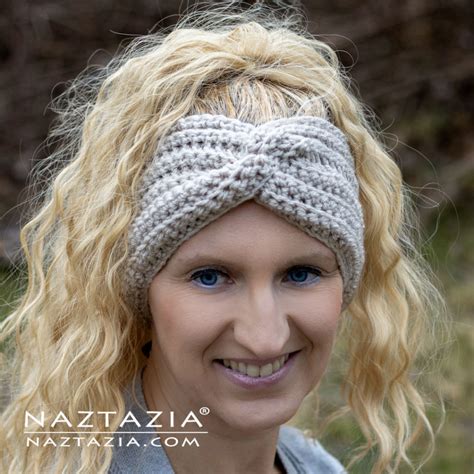 Crochet Easy Twisted Headband - Naztazia