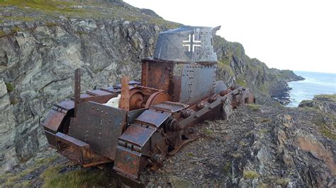 An abandoned German tank located in Veines, Norway. [1536 × 864] | Scrolller