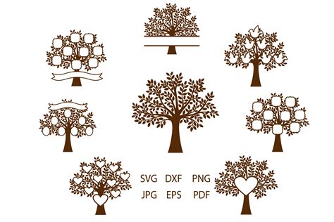 Family Tree SVG, Trees, Tree Cut File, Tree SVG For Cutting (211594) | SVGs | Design Bundles